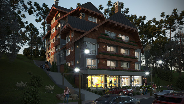 Imagem Apartamento com 1 Quarto à Venda, 75 m² em Lagos Do Bosque - Gramado Imagem Apartamento com 1 Quarto à Venda, 75 m² em Lagos Do Bosque - Gramado