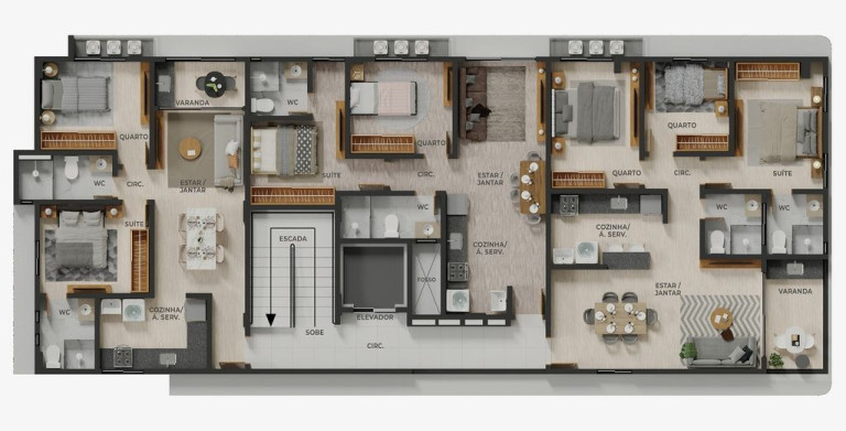 Imagem Cobertura com 2 Quartos à Venda, 101 m² em Bessa - João Pessoa