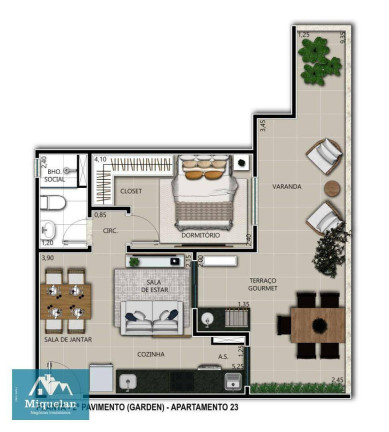 Apartamento com 1 Quarto à Venda, 39 m² em Vila Ré - São Paulo