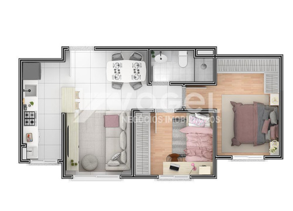 Imagem Apartamento com 2 Quartos à Venda, 47 m² em Estância Velha - Canoas Imagem Apartamento com 2 Quartos à Venda, 47 m² em Estância Velha - Canoas