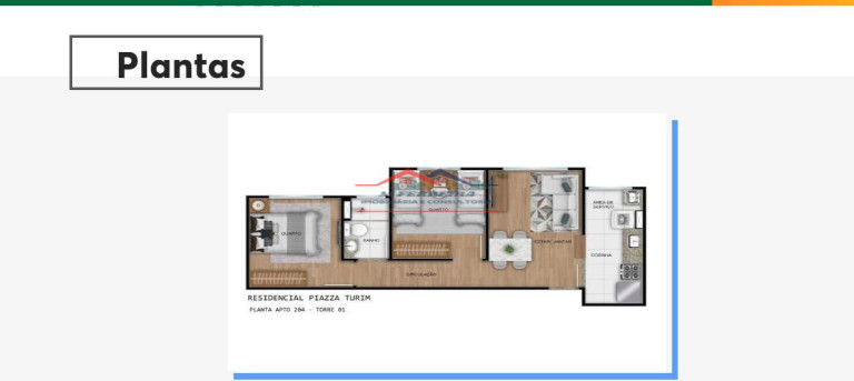Imagem Apartamento com 2 Quartos à Venda, 37 m² em Glebas Califórnia - Piracicaba