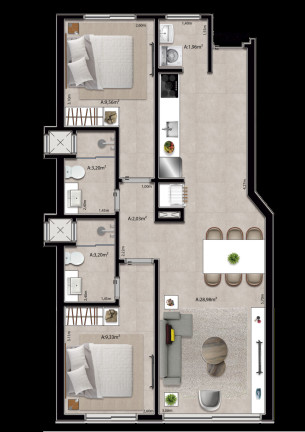 Imagem Apartamento com 3 Quartos à Venda, 185 m² em Zona Nova - Capão Da Canoa Imagem Apartamento com 3 Quartos à Venda, 185 m² em Zona Nova - Capão Da Canoa