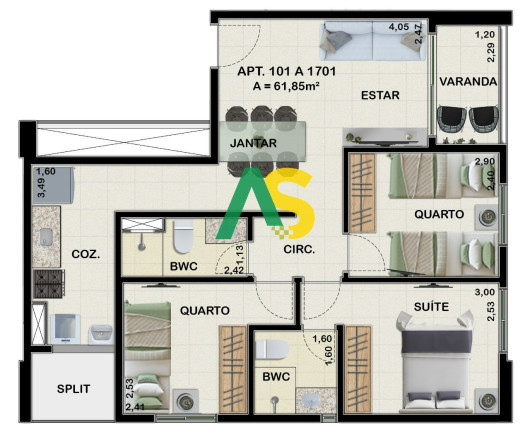 Foto do imóvel Imóvel com 3 Quartos à Venda, 61 m² em Madalena - Recife
