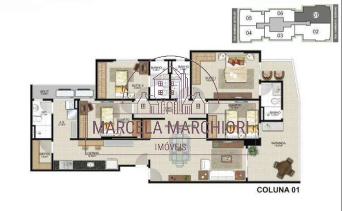 Imagem Apartamento com 4 Quartos à Venda, 144 m² em Praia Da Costa - Vila Velha