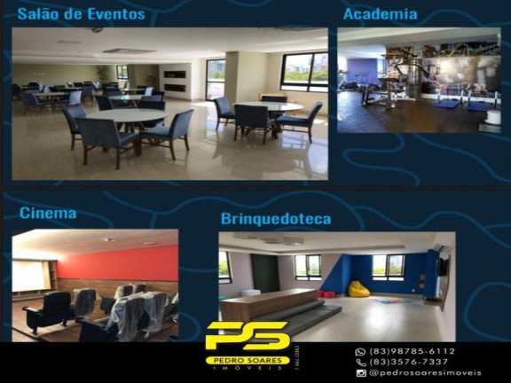 Apartamento com 3 Quartos à Venda, 84 m² em Miramar - João Pessoa