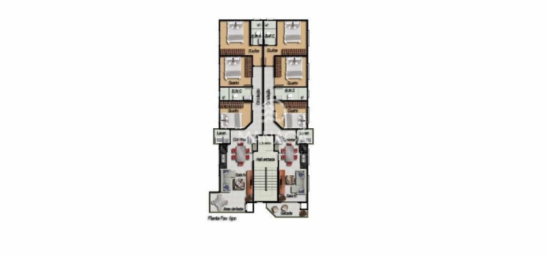 Imagem Apartamento com 3 Quartos à Venda, 110 m² em Tabuleiro - Barra Velha