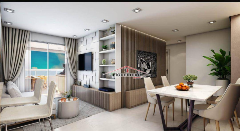 Imagem Apartamento com 2 Quartos à Venda, 73 m² em Canto Do Forte - Praia Grande