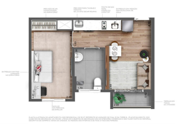 Imagem Apartamento com 1 Quarto à Venda, 35 m² em Perdizes - São Paulo