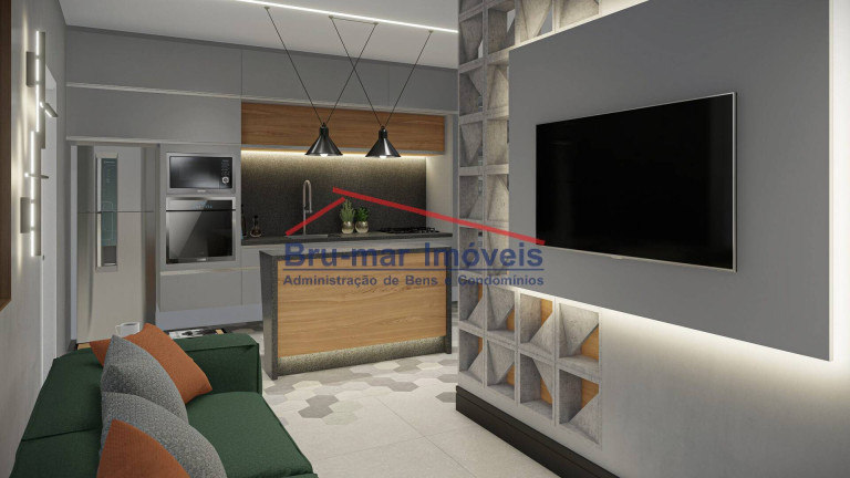 Imagem Apartamento com 2 Quartos à Venda, 55 m² em Campo Grande - Santos