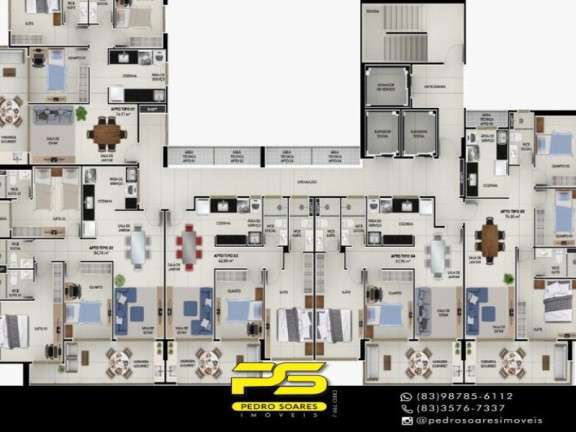Imagem Apartamento com 2 Quartos à Venda, 62 m² em Brisamar - João Pessoa Imagem Apartamento com 2 Quartos à Venda, 62 m² em Brisamar - João Pessoa