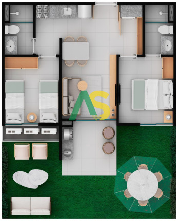 Imagem Flat com 1 Quarto à Venda, 38 m² em Praia Dos Carneiros - Tamandaré Imagem Flat com 1 Quarto à Venda, 38 m² em Praia Dos Carneiros - Tamandaré