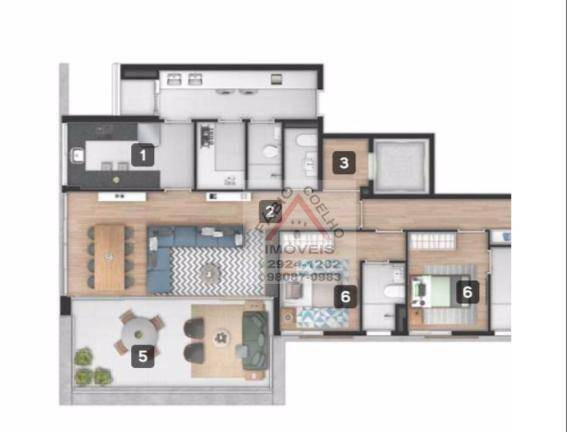 Imagem Apartamento com 3 Quartos à Venda, 160 m² em Campo Belo - São Paulo