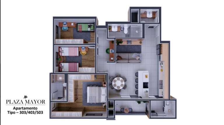 Imagem Apartamento com 3 Quartos à Venda, 95 m² em Três Marias - São José Dos Pinhais Imagem Apartamento com 3 Quartos à Venda, 95 m² em Três Marias - São José Dos Pinhais