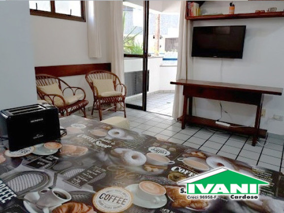 Imagem Apartamento com 1 Quarto para Temporada, 55 m² em Praia Grande - Ubatuba