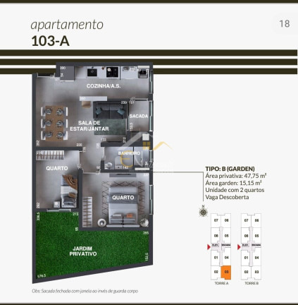 Imagem Apartamento com 2 Quartos à Venda, 47 m² em Alto Tarumã - Pinhais