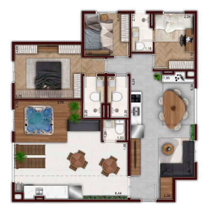 Imagem Apartamento com 2 Quartos à Venda, 43 m² em Mooca - São Paulo