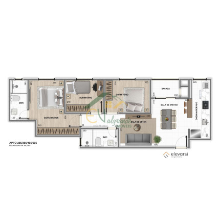 Imagem Apartamento com 3 Quartos à Venda, 66 m² em Weissópolis - Pinhais Imagem Apartamento com 3 Quartos à Venda, 66 m² em Weissópolis - Pinhais