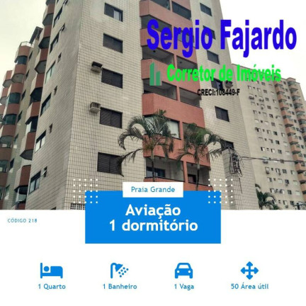 Apartamento com 1 Quarto à Venda, 50 m² em Aviação - Praia Grande