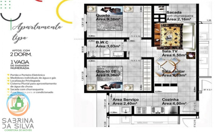 Imagem Apartamento com 2 Quartos à Venda, 55 m² em Fortaleza Alta - Blumenau Imagem Apartamento com 2 Quartos à Venda, 55 m² em Fortaleza Alta - Blumenau