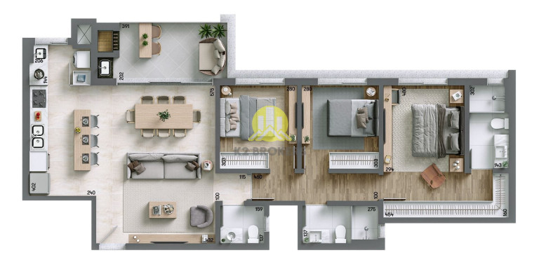 Imagem Apartamento com 3 Quartos à Venda, 113 m² em água Verde - Curitiba Imagem Apartamento com 3 Quartos à Venda, 113 m² em água Verde - Curitiba