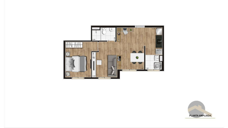Imagem Apartamento com 2 Quartos à Venda, 41 m² em Jardim Arize - São Paulo