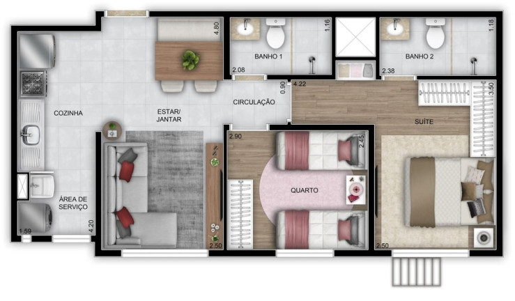 Imagem Apartamento com 1 Quarto à Venda, 36 m² em Setor Faiçalville - Goiânia