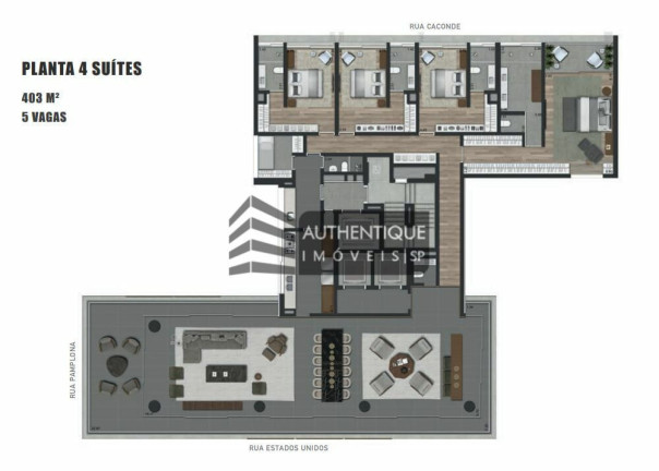 Imagem Apartamento com 4 Quartos à Venda, 403 m² em Jardins - São Paulo