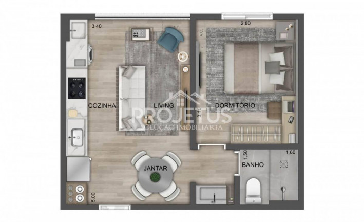 Imagem Apartamento com 3 Quartos à Venda, 35 m² em Instituto De Previdência - São Paulo