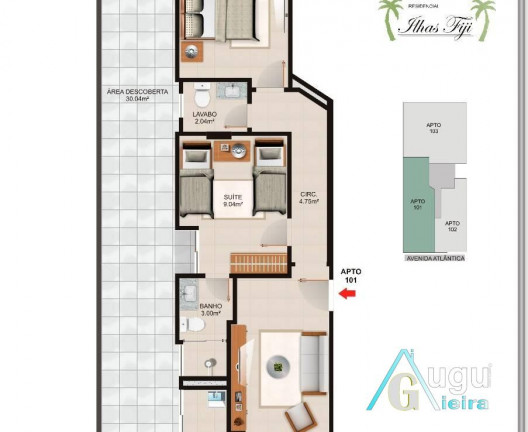 Imagem Apartamento com 3 Quartos à Venda, 90 m² em Praia Do Morro - Guarapari