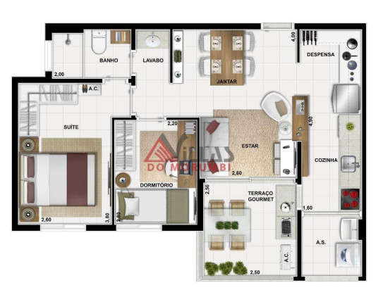 Imagem Apartamento com 2 Quartos à Venda, 58 m² em Vila Suzana - São Paulo