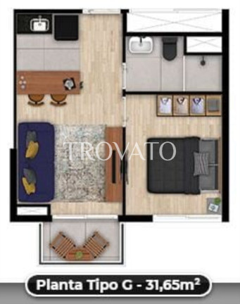Imagem Imóvel com 1 Quarto à Venda, 31 m² em Vila Mariana - São Paulo