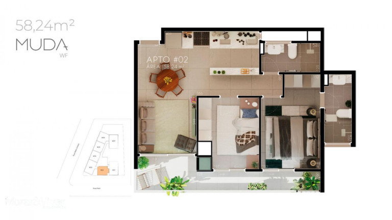 Imagem Apartamento com 3 Quartos à Venda, 113 m² em água Verde - Curitiba