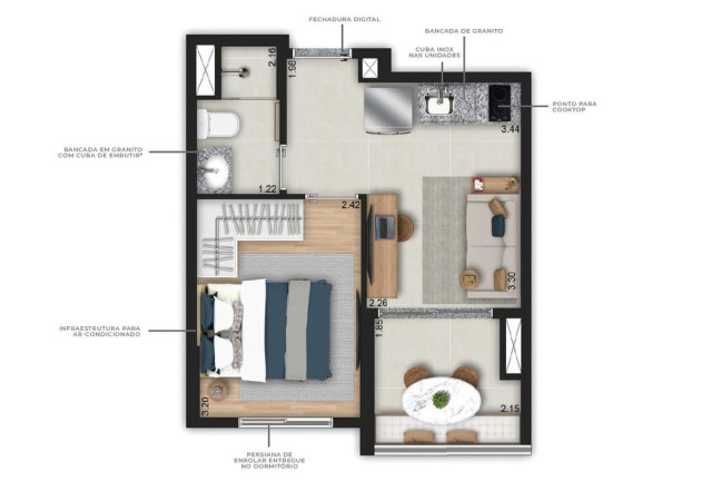 Imagem Apartamento com 1 Quarto à Venda, 28 m² em Bela Vista - São Paulo