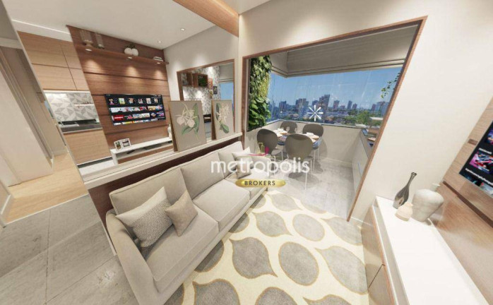 Imagem Apartamento com 2 Quartos à Venda, 49 m² em Jardim - Santo André