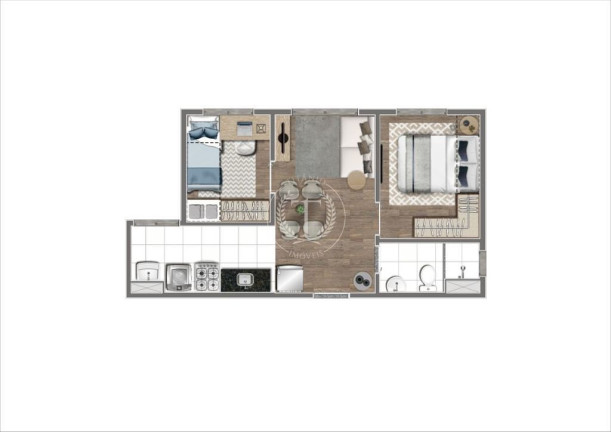 Imagem Apartamento com 2 Quartos à Venda, 36 m² em Morumbi - São Paulo