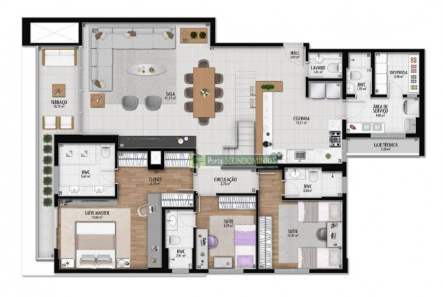 Imagem Apartamento com 3 Quartos à Venda, 160 m² em Cabral - Curitiba Imagem Apartamento com 3 Quartos à Venda, 160 m² em Cabral - Curitiba