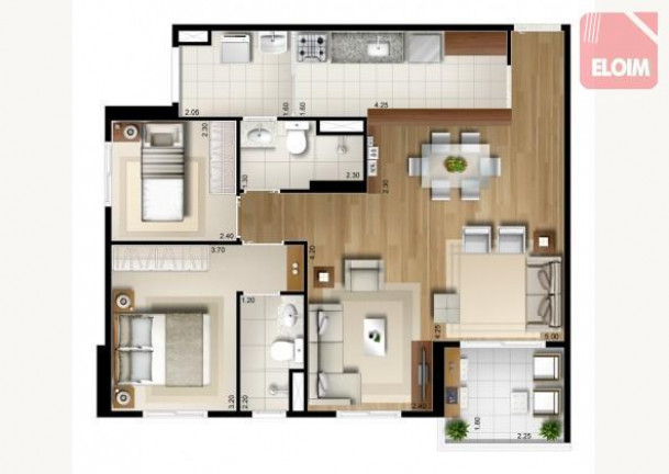 Imagem Apartamento com 2 Quartos à Venda, 56 m² em Bom Retiro - São Paulo Imagem Apartamento com 2 Quartos à Venda, 56 m² em Bom Retiro - São Paulo