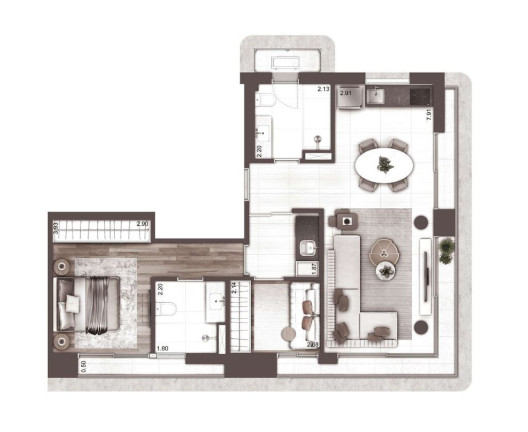 Apartamento com 2 Quartos à Venda, 123 m² em Higienópolis - São Paulo