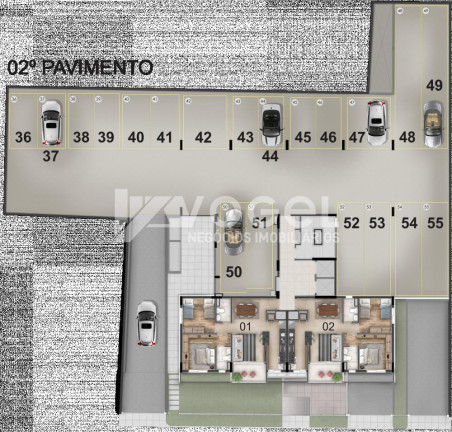 Imagem Apartamento com 2 Quartos à Venda, 52 m² em Centro - Canoas Imagem Apartamento com 2 Quartos à Venda, 52 m² em Centro - Canoas