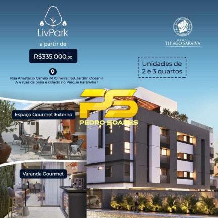 Apartamento com 2 Quartos à Venda, 54 m² em Jardim Oceania - João Pessoa