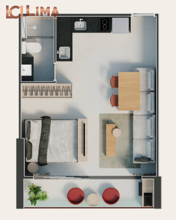 Imagem Apartamento com 1 Quarto à Venda, 37 m² em Aldeota - Fortaleza