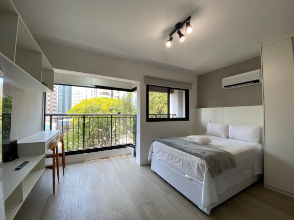 Imagem Apartamento com 1 Quarto para Alugar, 25 m² em Campo Belo - São Paulo