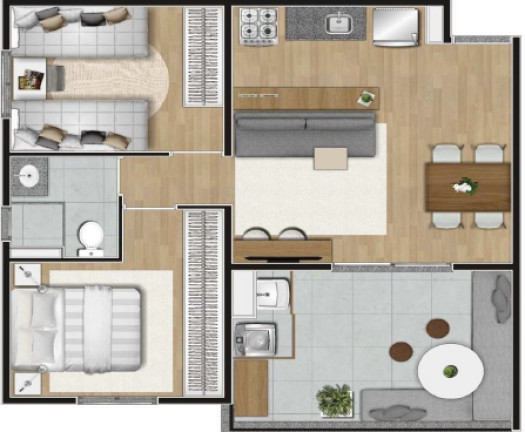 Imagem Apartamento com 3 Quartos à Venda, 69 m² em Campo Belo - São Paulo