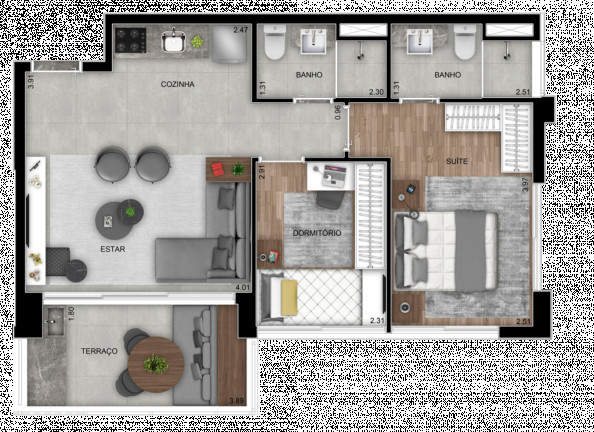 Imagem Studio com 1 Quarto à Venda, 36 m² em Butantã - São Paulo