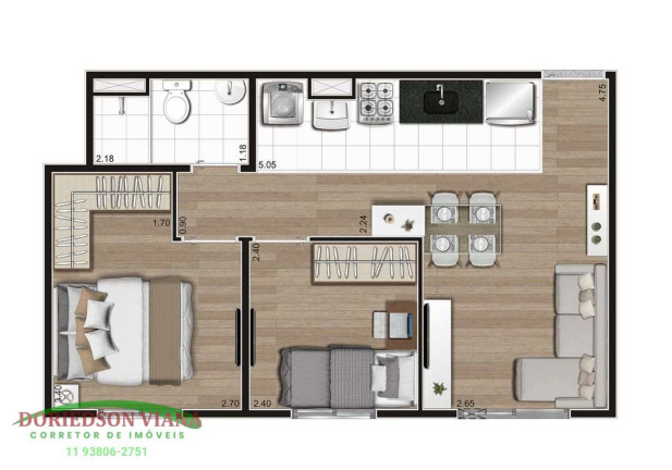 Imagem Apartamento com 2 Quartos à Venda, 40 m² em Brás - São Paulo Imagem Apartamento com 2 Quartos à Venda, 40 m² em Brás - São Paulo