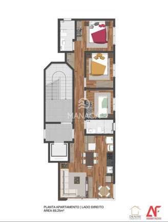 Imagem Apartamento com 3 Quartos à Venda, 69 m² em Itajuba - Barra Velha
