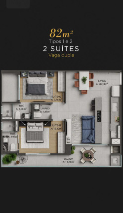 Imagem Apartamento com 2 Quartos à Venda, 82 m² em Praia Brava De Itajaí - Itajaí