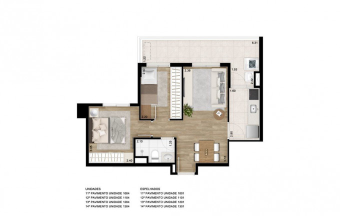 Imagem Studio com 1 Quarto à Venda, 22 m² em Centro - São Paulo