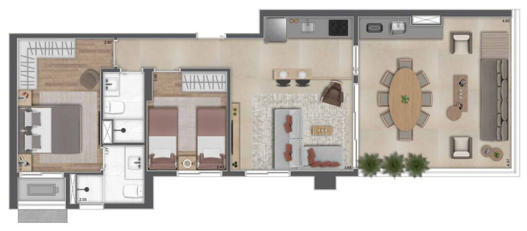 Imagem Apartamento com 3 Quartos à Venda, 83 m² em Brooklin Paulista - São Paulo Imagem Apartamento com 3 Quartos à Venda, 83 m² em Brooklin Paulista - São Paulo
