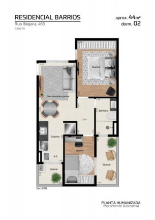 Imagem Apartamento com 2 Quartos à Venda, 40 m² em Itaquera - São Paulo